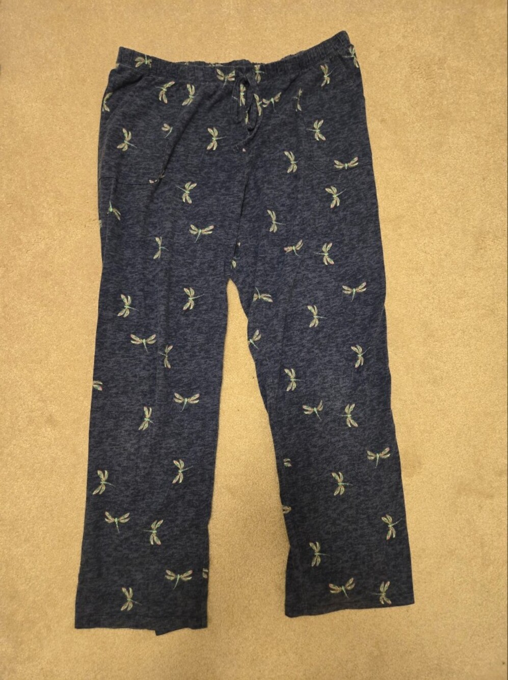 Sonoma Navy Dragonfly Print Pajama Pants